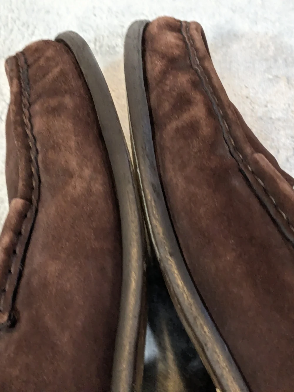 Gucci Men’s Brown Suede Horsebit Loafers 13 D